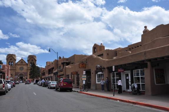 Rua de Santa Fé, no Novo México - Estados Unidos